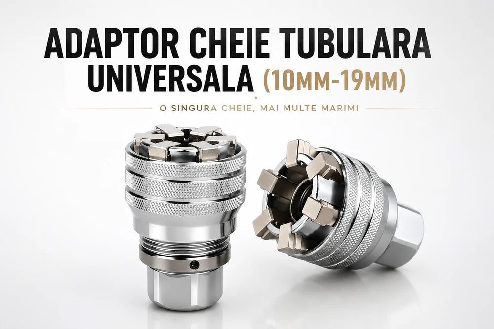 Adaptor Cheie Tubulară Universală (10 mm - 19 mm) + CADOU Extensie Adaptor