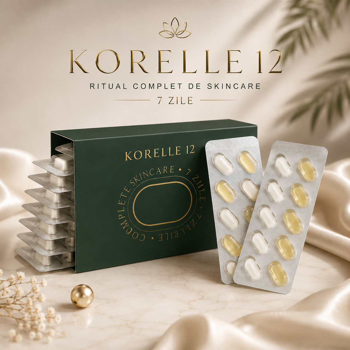KORELLE 12 — Rutina ta completă de skincare.
