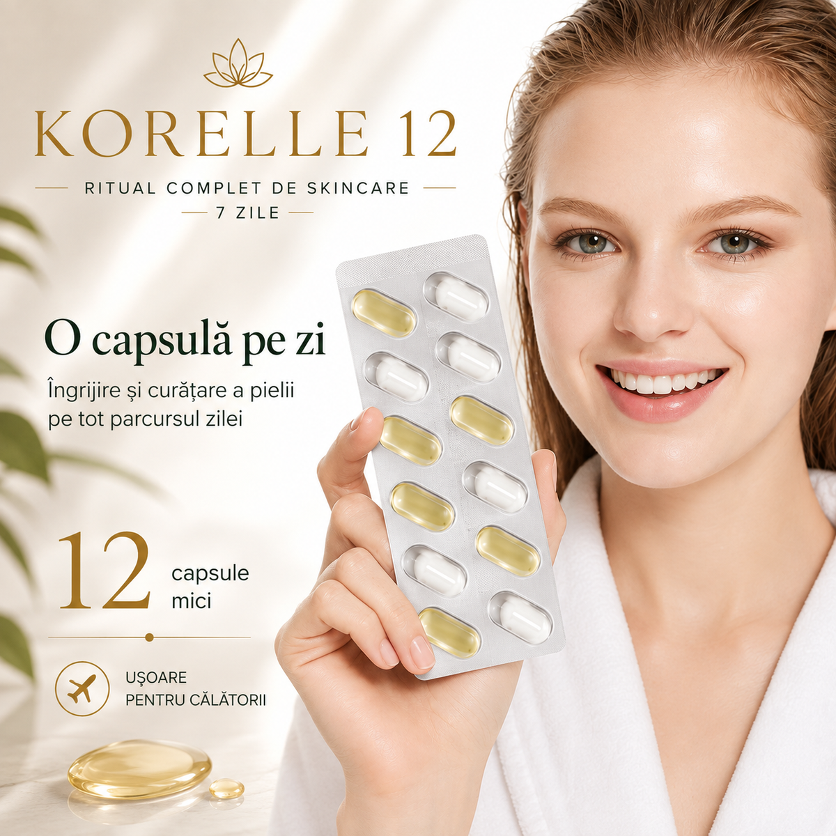 KORELLE 12 — Rutina ta completă de skincare.