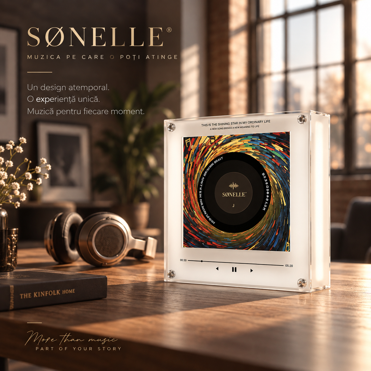 SØNELLE – Casetă Muzicală Magnetică cu Lumină Ambientală